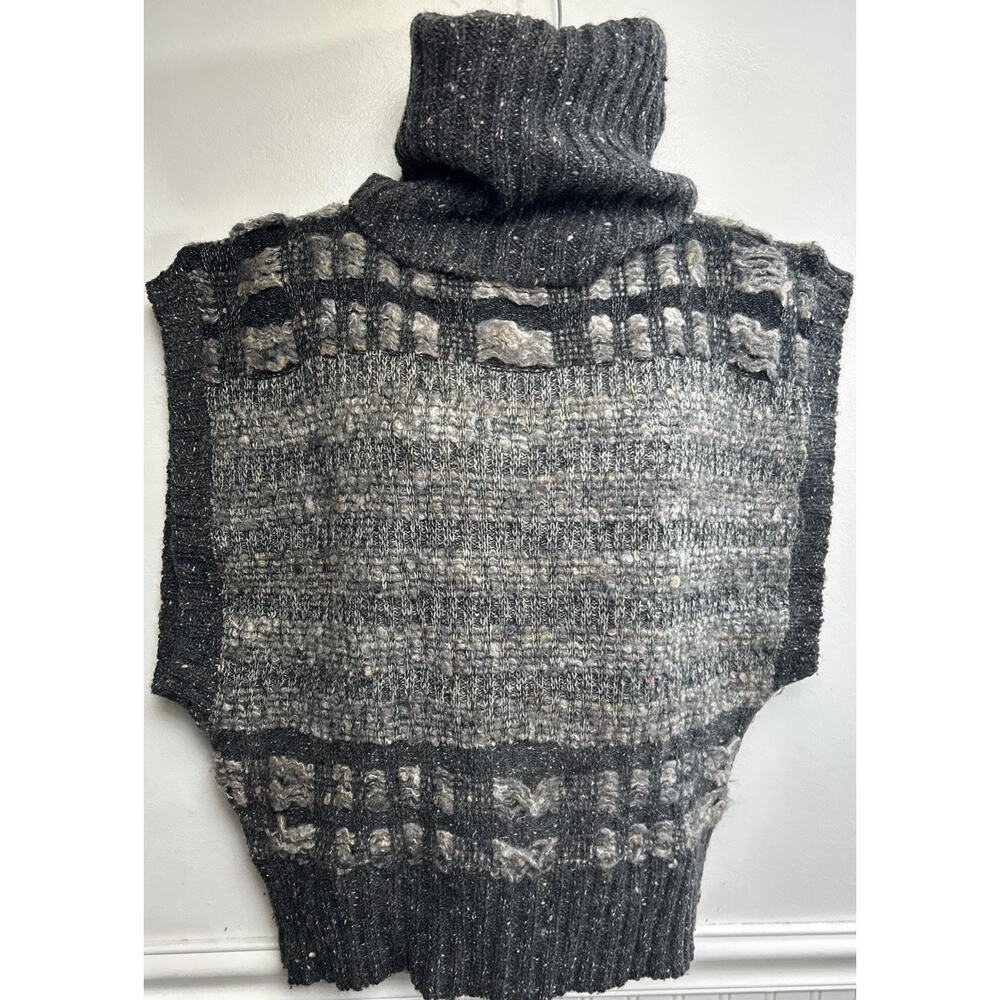 Vintage 70s 80s Gil Aimbez For Static Sculptural Avant Garde Knit Sweater Vest S
